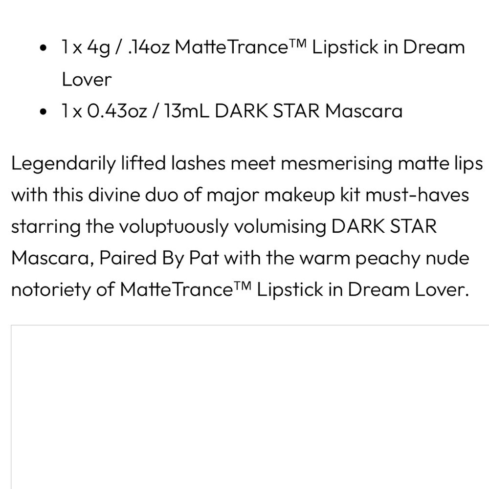 Pat McGrath Gold Luxe Lipstick and Mascara Set - Picture 10 of 10